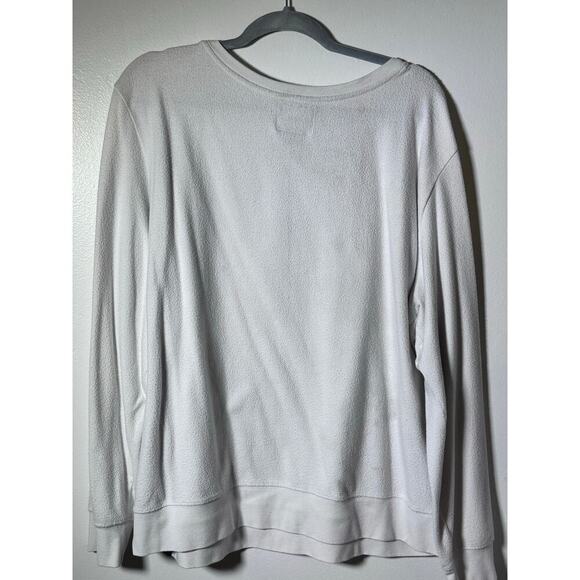 47 Brand White Alabama Crimson Tide Oversized Crew Neck Sweatshirt Size XXL - Picture 3 of 4